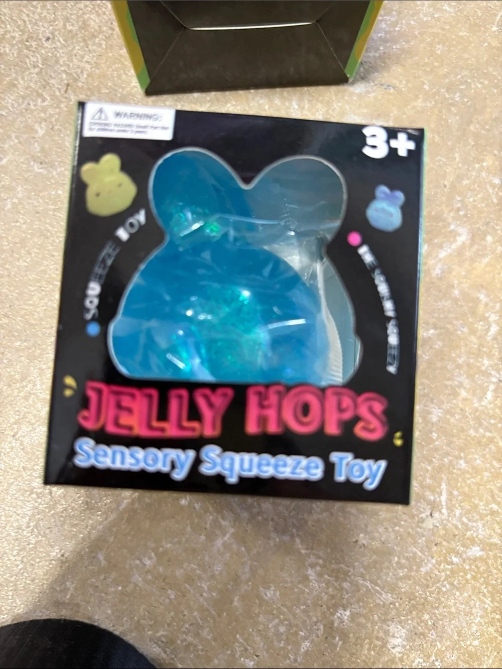 Sensory Squeeze Toy Bunny  - Yellow or Blue